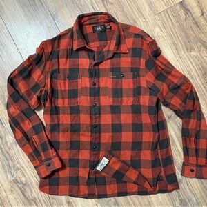 Ralph Lauren Double RL Men's Red and Black Check Shirt